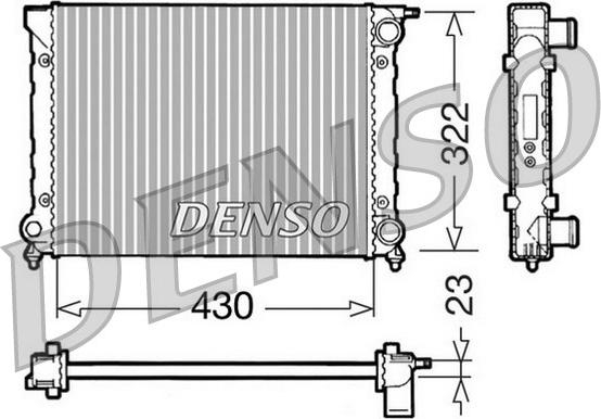 Denso DRM32004 - Radiators, Motora dzesēšanas sistēma autodraugiem.lv