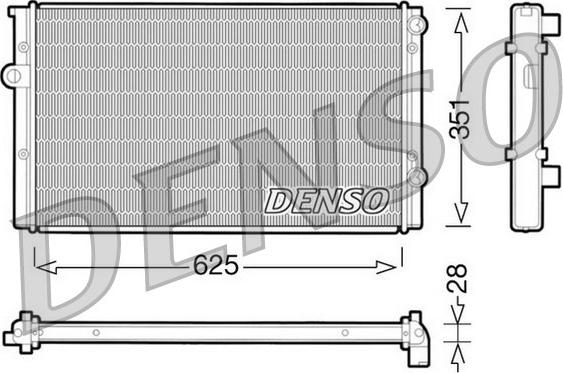 Denso DRM32008 - Radiators, Motora dzesēšanas sistēma autodraugiem.lv