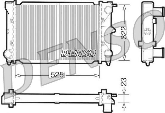 Denso DRM32003 - Radiators, Motora dzesēšanas sistēma autodraugiem.lv