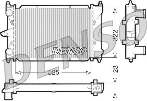 Denso DRM32034 - Radiators, Motora dzesēšanas sistēma autodraugiem.lv