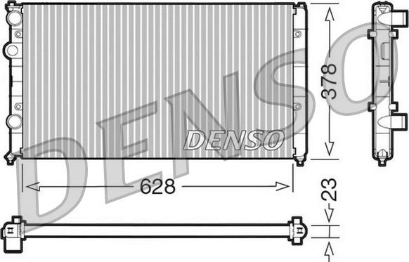 Denso DRM32035 - Radiators, Motora dzesēšanas sistēma autodraugiem.lv