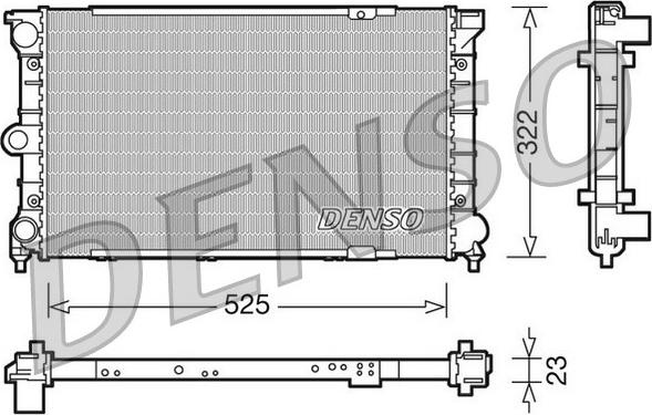 Denso DRM32031 - Radiators, Motora dzesēšanas sistēma autodraugiem.lv