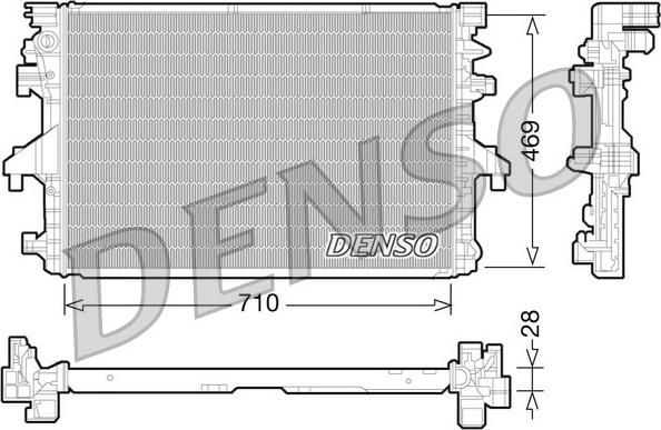 Denso DRM32038 - Radiators, Motora dzesēšanas sistēma autodraugiem.lv