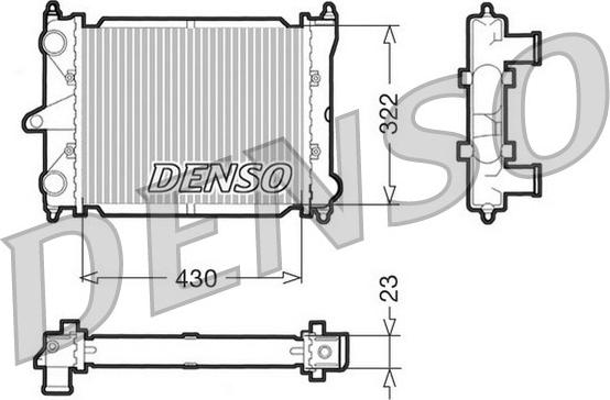 Denso DRM32033 - Radiators, Motora dzesēšanas sistēma autodraugiem.lv