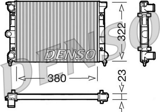 Denso DRM32032 - Radiators, Motora dzesēšanas sistēma autodraugiem.lv
