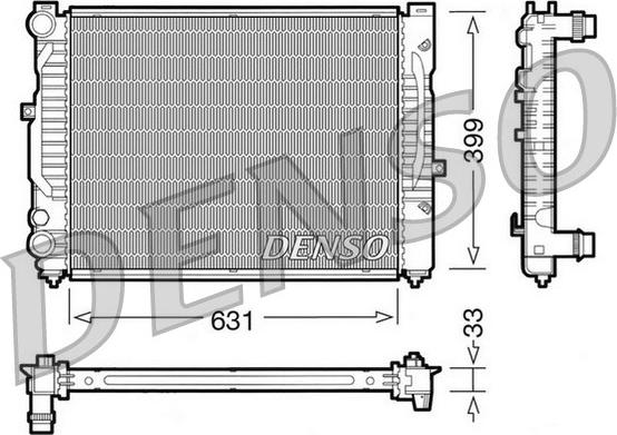 Denso DRM32029 - Radiators, Motora dzesēšanas sistēma autodraugiem.lv