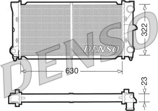 Denso DRM32025 - Radiators, Motora dzesēšanas sistēma autodraugiem.lv