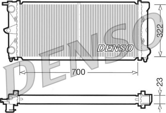 Denso DRM32021 - Radiators, Motora dzesēšanas sistēma autodraugiem.lv