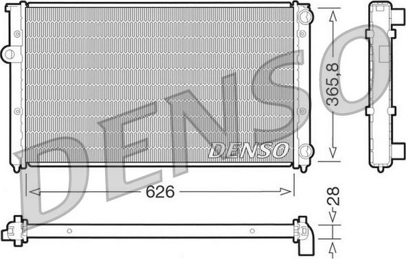 Denso DRM32027 - Radiators, Motora dzesēšanas sistēma autodraugiem.lv