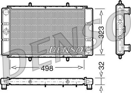 Denso DRM24010 - Radiators, Motora dzesēšanas sistēma autodraugiem.lv