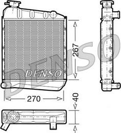 Denso DRM24030 - Radiators, Motora dzesēšanas sistēma autodraugiem.lv