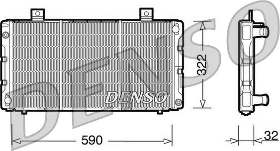 Denso DRM25003 - Radiators, Motora dzesēšanas sistēma autodraugiem.lv