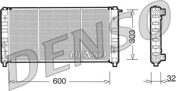 Denso DRM26004 - Radiators, Motora dzesēšanas sistēma autodraugiem.lv