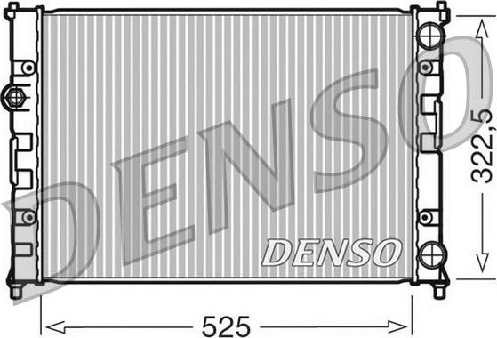 Denso DRM26008 - Radiators, Motora dzesēšanas sistēma autodraugiem.lv
