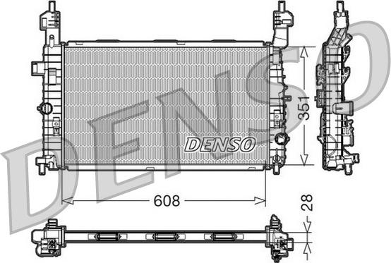 Denso DRM20091 - Radiators, Motora dzesēšanas sistēma autodraugiem.lv