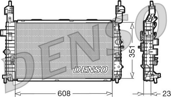 Denso DRM20093 - Radiators, Motora dzesēšanas sistēma autodraugiem.lv