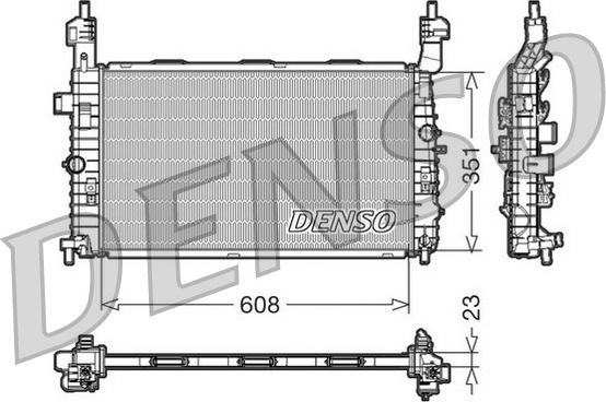 Denso DRM20092 - Radiators, Motora dzesēšanas sistēma autodraugiem.lv