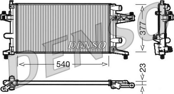 Denso DRM20040 - Radiators, Motora dzesēšanas sistēma autodraugiem.lv