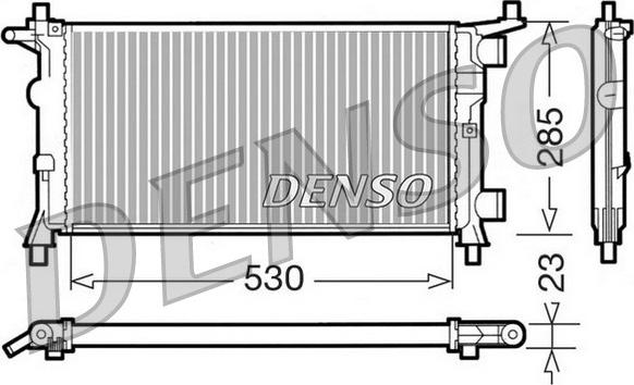 Denso DRM20041 - Radiators, Motora dzesēšanas sistēma autodraugiem.lv