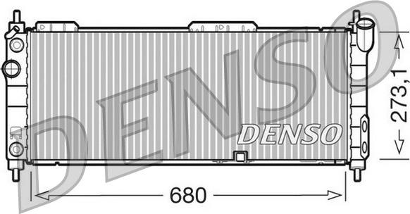Denso DRM20043 - Radiators, Motora dzesēšanas sistēma autodraugiem.lv
