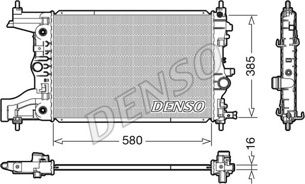 Denso DRM20005 - Radiators, Motora dzesēšanas sistēma autodraugiem.lv