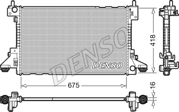 Denso DRM20006 - Radiators, Motora dzesēšanas sistēma autodraugiem.lv