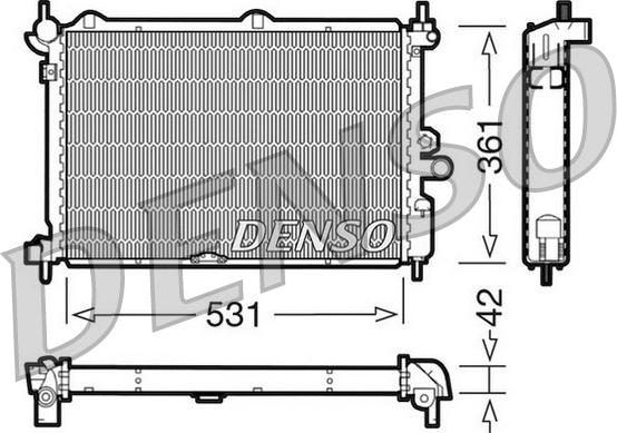 Denso DRM20014 - Radiators, Motora dzesēšanas sistēma autodraugiem.lv