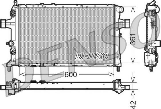 Denso DRM20016 - Radiators, Motora dzesēšanas sistēma autodraugiem.lv