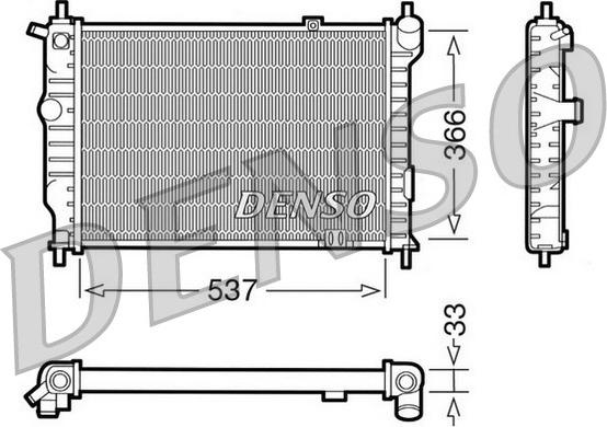 Denso DRM20010 - Radiators, Motora dzesēšanas sistēma autodraugiem.lv
