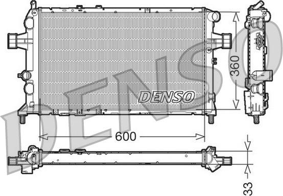 Denso DRM20018 - Radiators, Motora dzesēšanas sistēma autodraugiem.lv