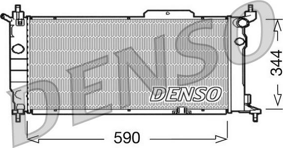 Denso DRM20013 - Radiators, Motora dzesēšanas sistēma autodraugiem.lv