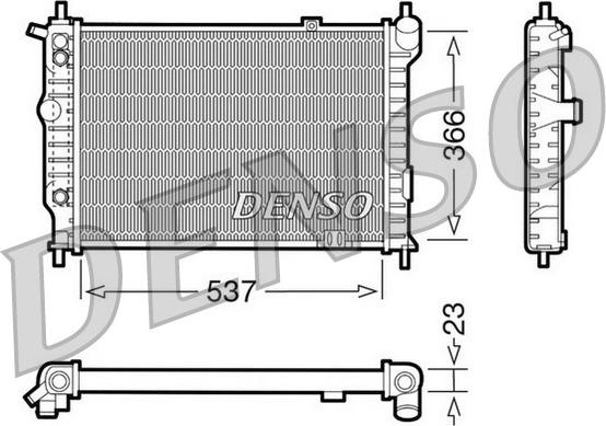 Denso DRM20012 - Radiators, Motora dzesēšanas sistēma autodraugiem.lv