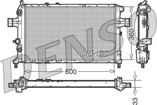 Denso DRM20017 - Radiators, Motora dzesēšanas sistēma autodraugiem.lv