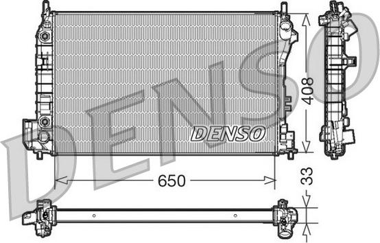 Denso DRM20089 - Radiators, Motora dzesēšanas sistēma autodraugiem.lv