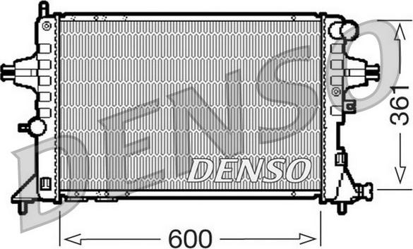Denso DRM20084 - Radiators, Motora dzesēšanas sistēma autodraugiem.lv