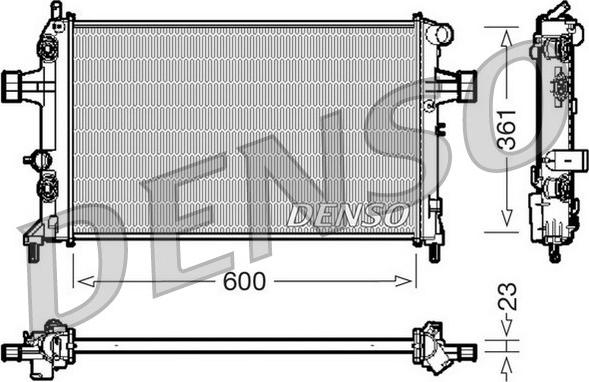 Denso DRM20086 - Radiators, Motora dzesēšanas sistēma autodraugiem.lv