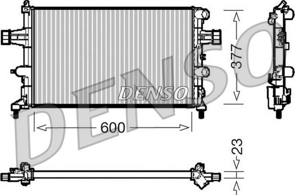 Denso DRM20081 - Radiators, Motora dzesēšanas sistēma autodraugiem.lv