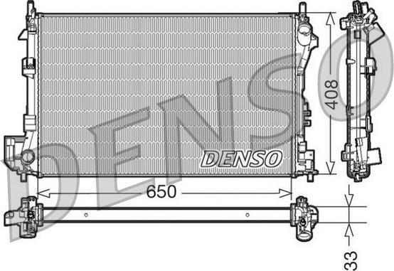 Denso DRM20087 - Radiators, Motora dzesēšanas sistēma autodraugiem.lv