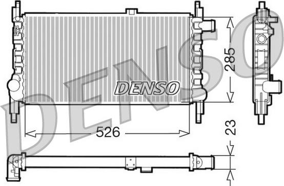 Denso DRM20035 - Radiators, Motora dzesēšanas sistēma autodraugiem.lv