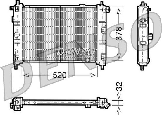 Denso DRM20030 - Radiators, Motora dzesēšanas sistēma autodraugiem.lv