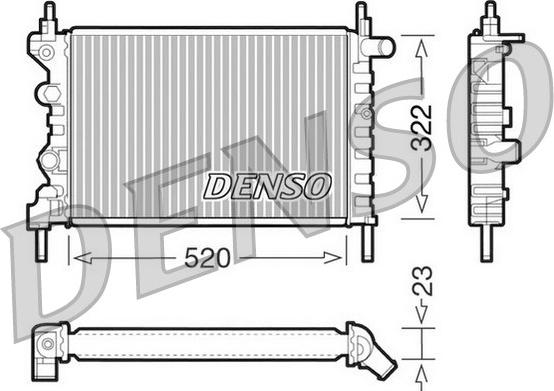 Denso DRM20031 - Radiators, Motora dzesēšanas sistēma autodraugiem.lv