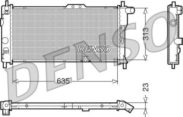 Denso DRM20032 - Radiators, Motora dzesēšanas sistēma autodraugiem.lv