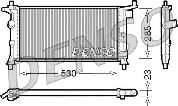 Denso DRM20037 - Radiators, Motora dzesēšanas sistēma autodraugiem.lv