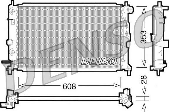 Denso DRM20026 - Radiators, Motora dzesēšanas sistēma autodraugiem.lv