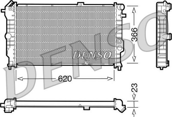 Denso DRM20020 - Radiators, Motora dzesēšanas sistēma autodraugiem.lv