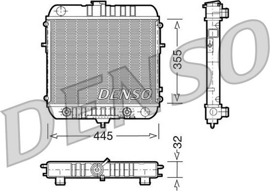 Denso DRM20073 - Radiators, Motora dzesēšanas sistēma autodraugiem.lv