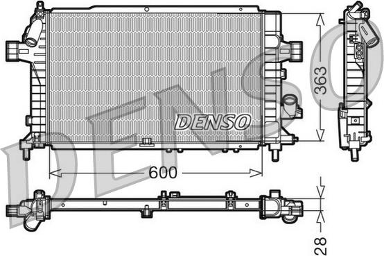 Denso DRM20104 - Radiators, Motora dzesēšanas sistēma autodraugiem.lv