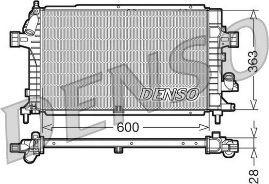 Denso DRM20100 - Radiators, Motora dzesēšanas sistēma autodraugiem.lv