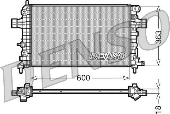 Denso DRM20101 - Radiators, Motora dzesēšanas sistēma autodraugiem.lv
