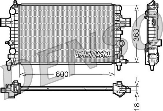 Denso DRM20103 - Radiators, Motora dzesēšanas sistēma autodraugiem.lv